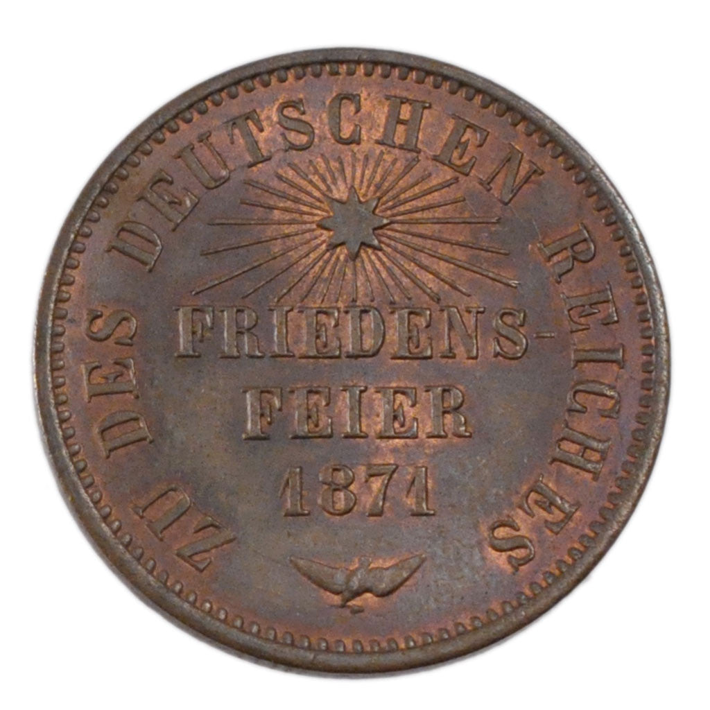 Coin, German States, BADEN, Friedrich I, Kreuzer, 1871, MS(60-62), Copper