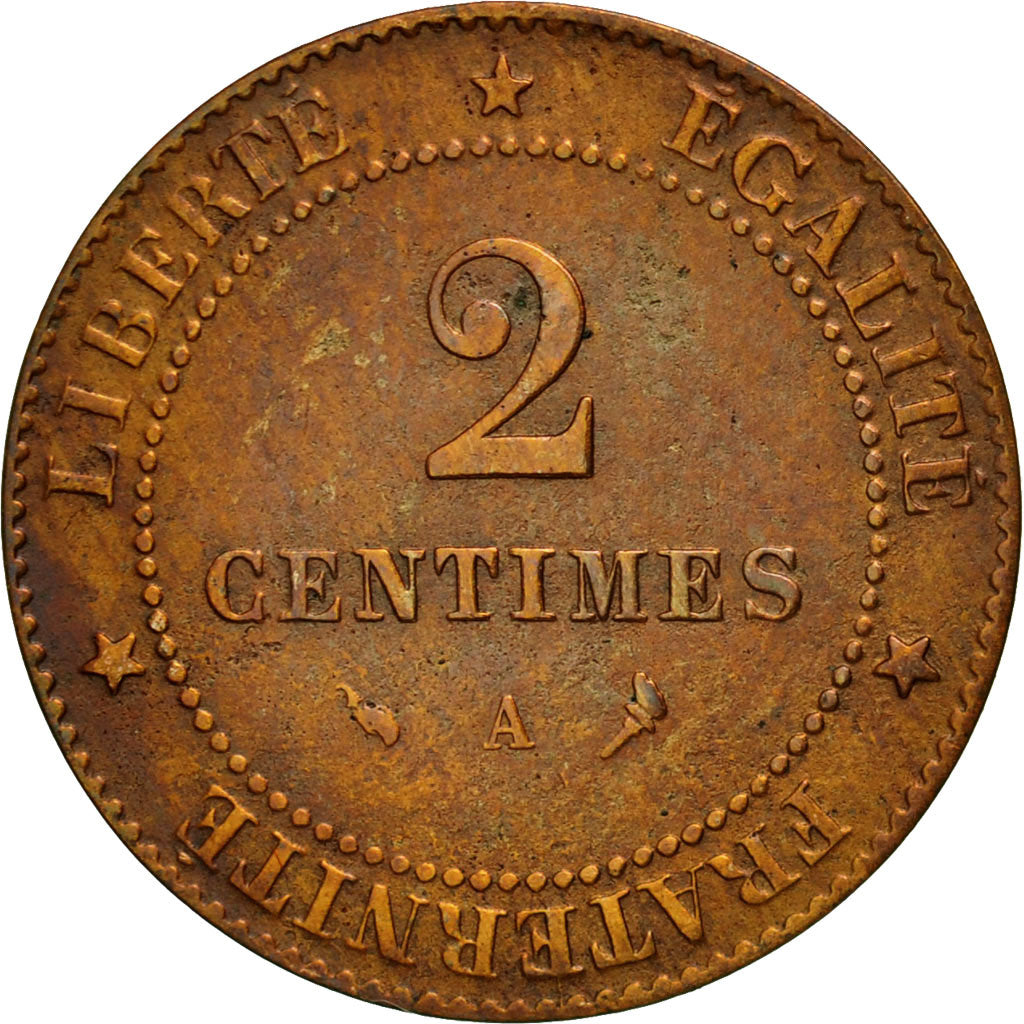 Coin, France, Cérès, 2 Centimes, 1897, Paris, EF(40-45), Bronze, KM:827.1
