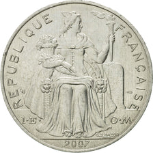 Coin, French Polynesia, 5 Francs, 2007, Paris, EF(40-45), Aluminum, KM:12