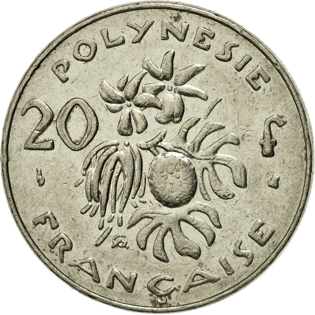 Coin, French Polynesia, 20 Francs, 1995, Paris, EF(40-45), Nickel, KM:9