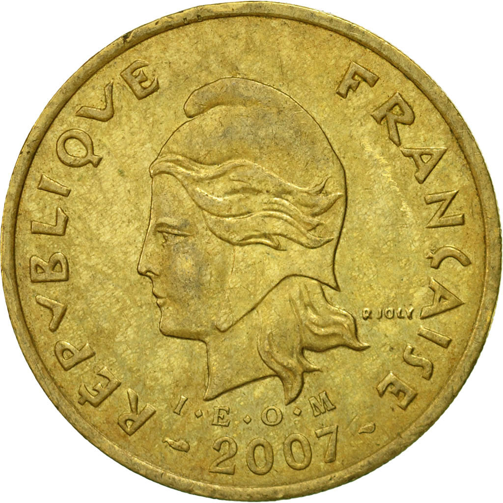 Coin, French Polynesia, 100 Francs, 2007, Paris, EF(40-45), Aluminum-Bronze