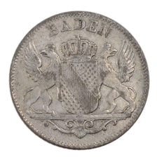 GERMAN STATES, 6 Kreuzer, 1842, KM #210, EF(40-45), Silver, 2.50