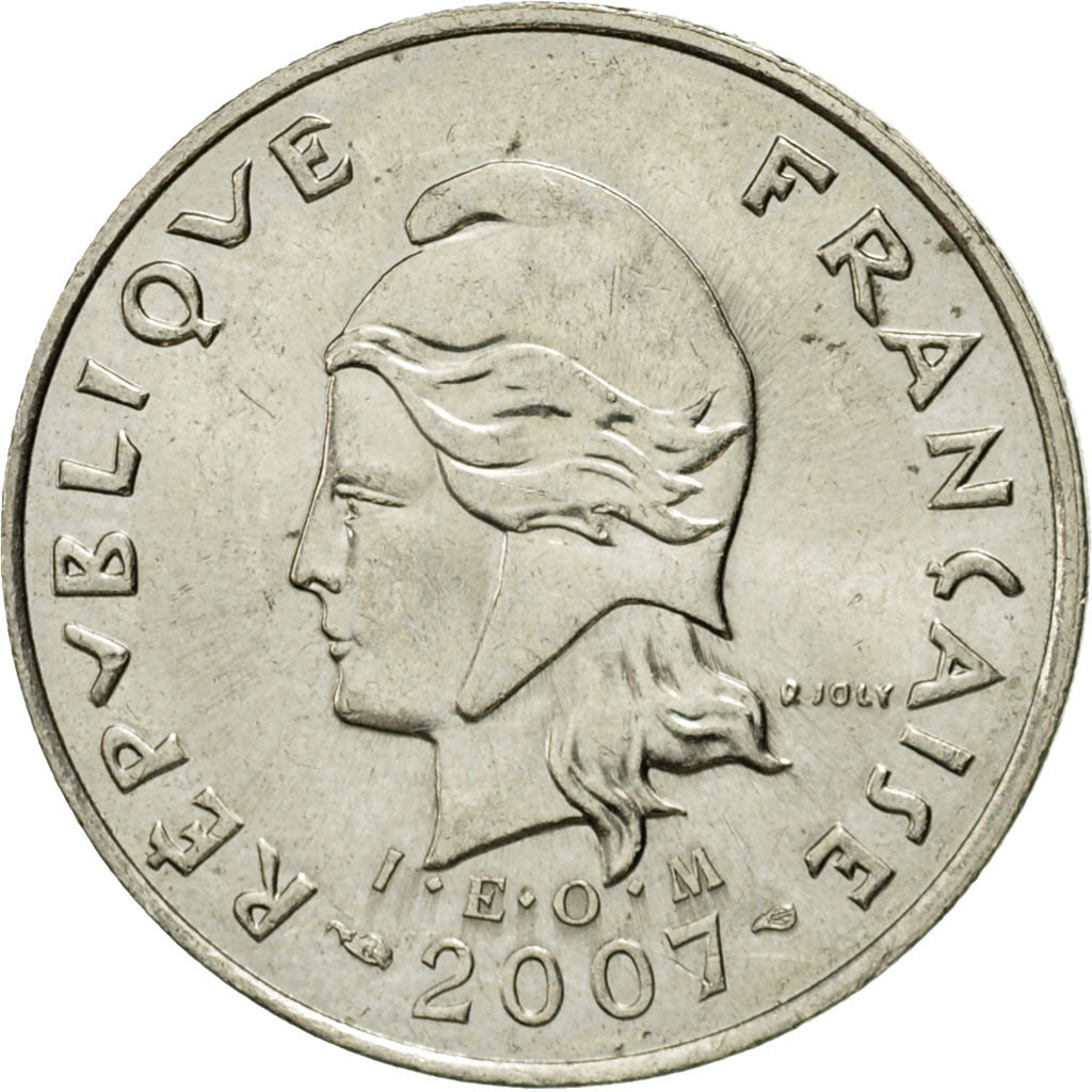 Coin, French Polynesia, 10 Francs, 2007, Paris, EF(40-45), Copper-nickel, KM:8a