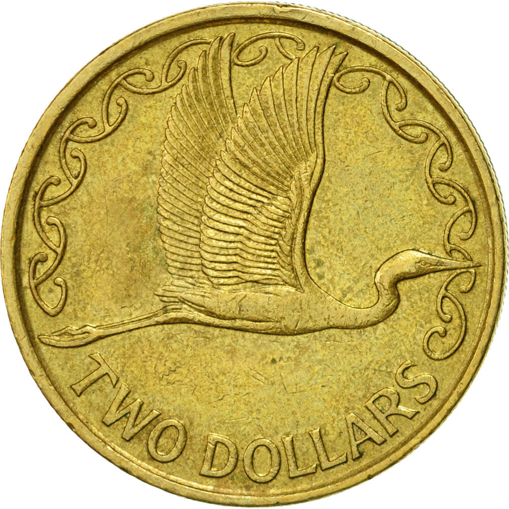 Münze, Neuseeland, Elizabeth II, 2 Dollars, 1990, SS, Aluminum-Bronze, KM:79