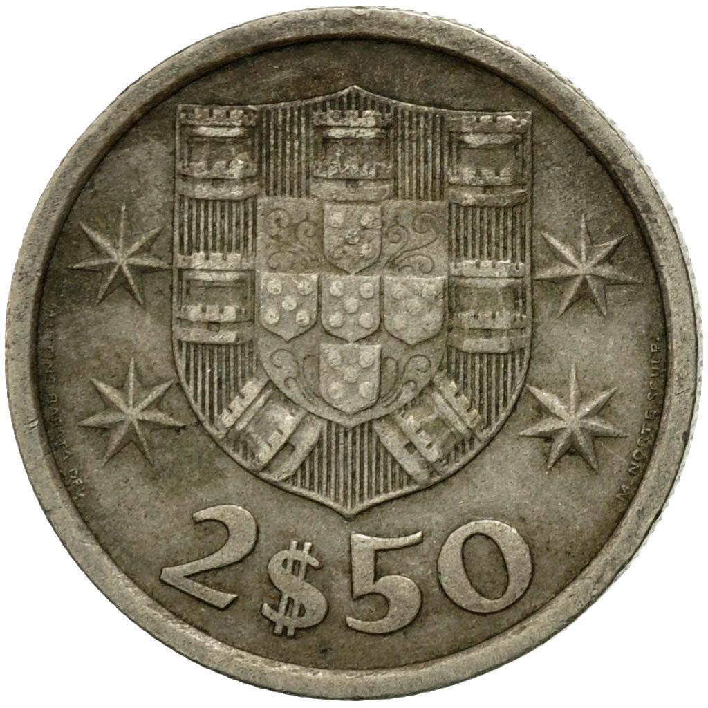 Monnaie, Portugal, 2-1/2 Escudos, 1976, TB, Copper-nickel, KM:590
