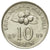 Moneta, Malezja, 10 Sen, 2009, EF(40-45), Miedź-Nikiel, KM:51