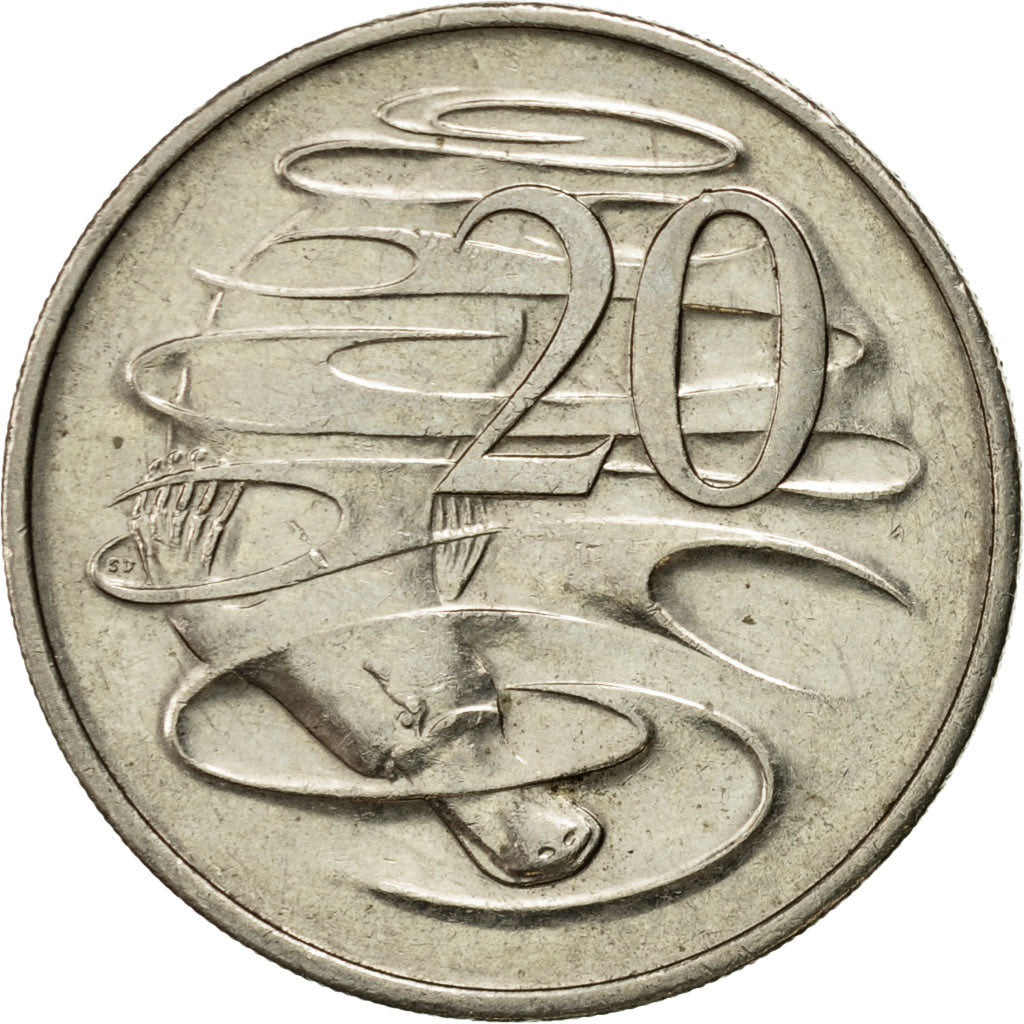 Moneta, Australia, Elizabeth II, 20 Cents, 1994, BB, Rame-nichel, KM:82