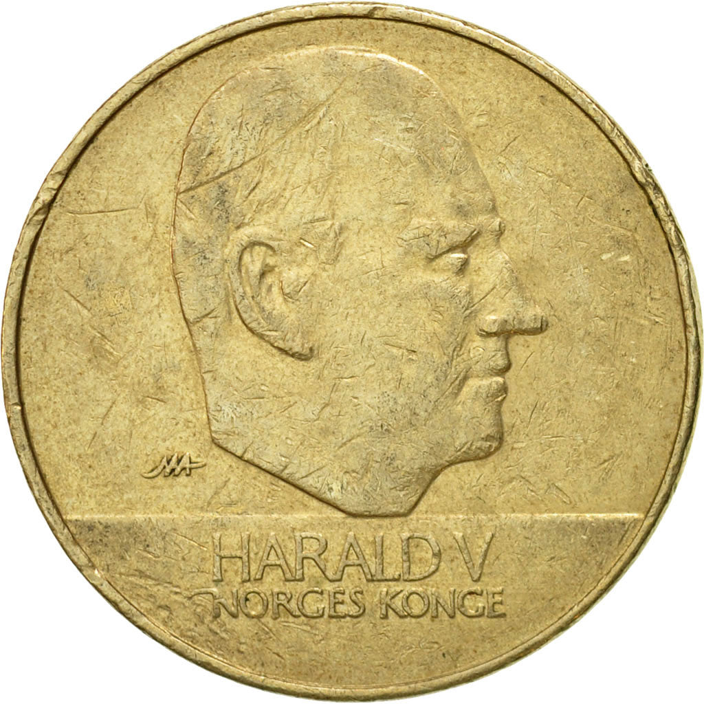 Coin, Norway, Harald V, 20 Kroner, 1994, VF(20-25), Nickel-brass, KM:453