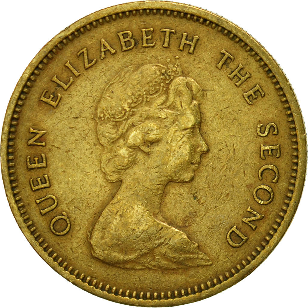Moneta, Hong Kong, Elizabeth II, 50 Cents, 1978, EF(40-45), Mosiądz niklowy