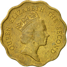 Munten, Hong Kong, Elizabeth II, 20 Cents, 1989, ZF, Nickel-brass, KM:59