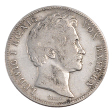 GERMAN STATES, 1/2 Gulden, 1838, KM #794, VF(20-25), Silver, 5.10
