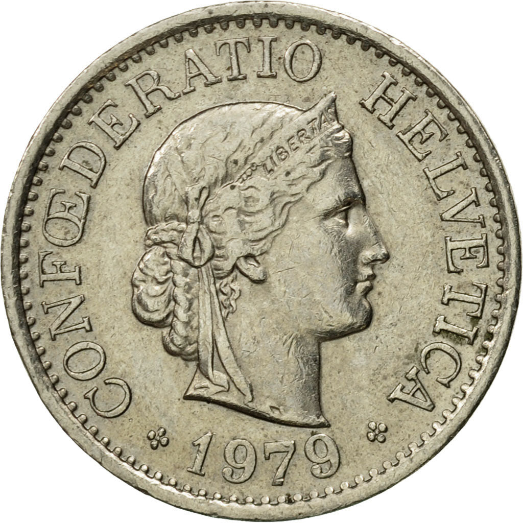 Moneda, Suiza, 10 Rappen, 1979, Bern, MBC, Cobre - níquel, KM:27