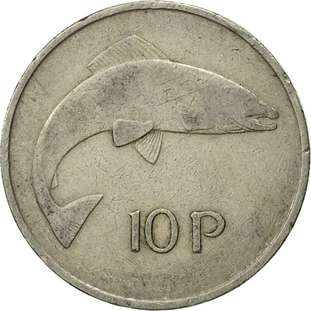 Coin, IRELAND REPUBLIC, 10 Pence, 1969, VF(30-35), Copper-nickel, KM:23