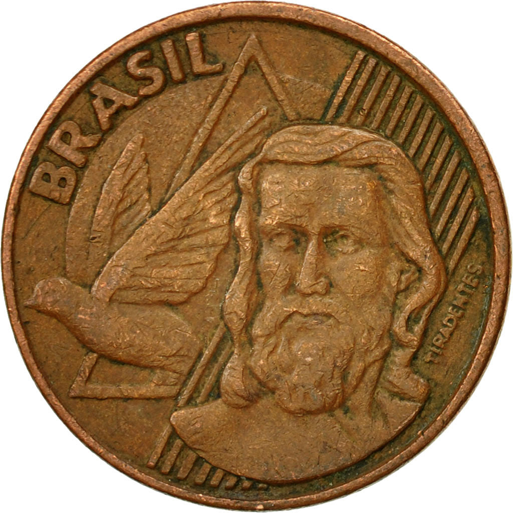 Coin, Brazil, 5 Centavos, 2000, EF(40-45), Copper Plated Steel, KM:648