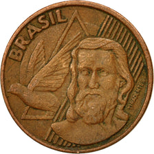 Coin, Brazil, 5 Centavos, 2000, EF(40-45), Copper Plated Steel, KM:648