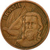 Coin, Brazil, 5 Centavos, 2000, EF(40-45), Copper Plated Steel, KM:648
