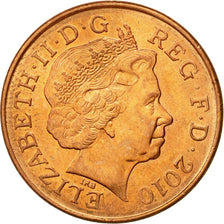 Münze, Großbritannien, Elizabeth II, 2 Pence, 2010, SS, Copper Plated Steel