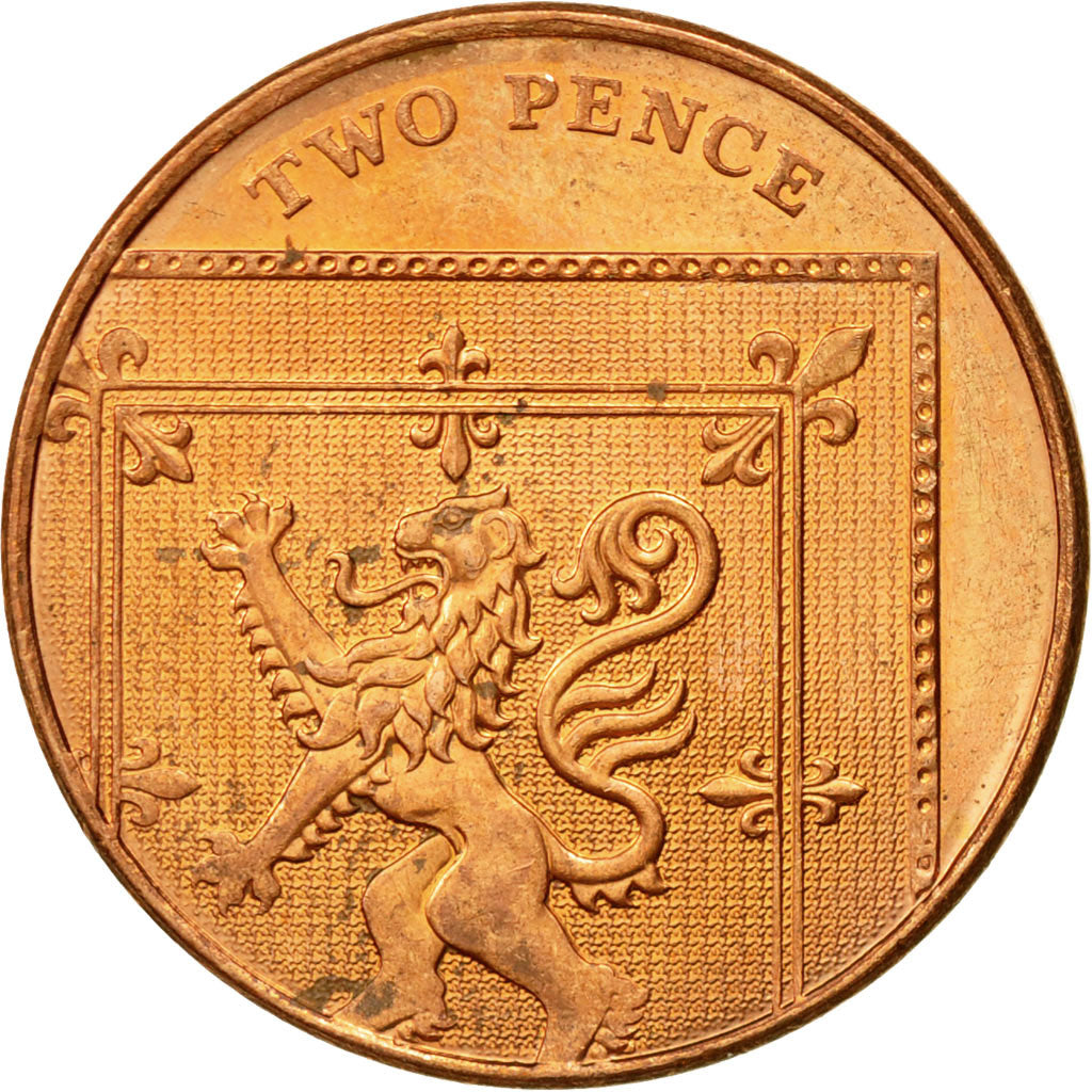 Münze, Großbritannien, Elizabeth II, 2 Pence, 2010, SS, Copper Plated Steel