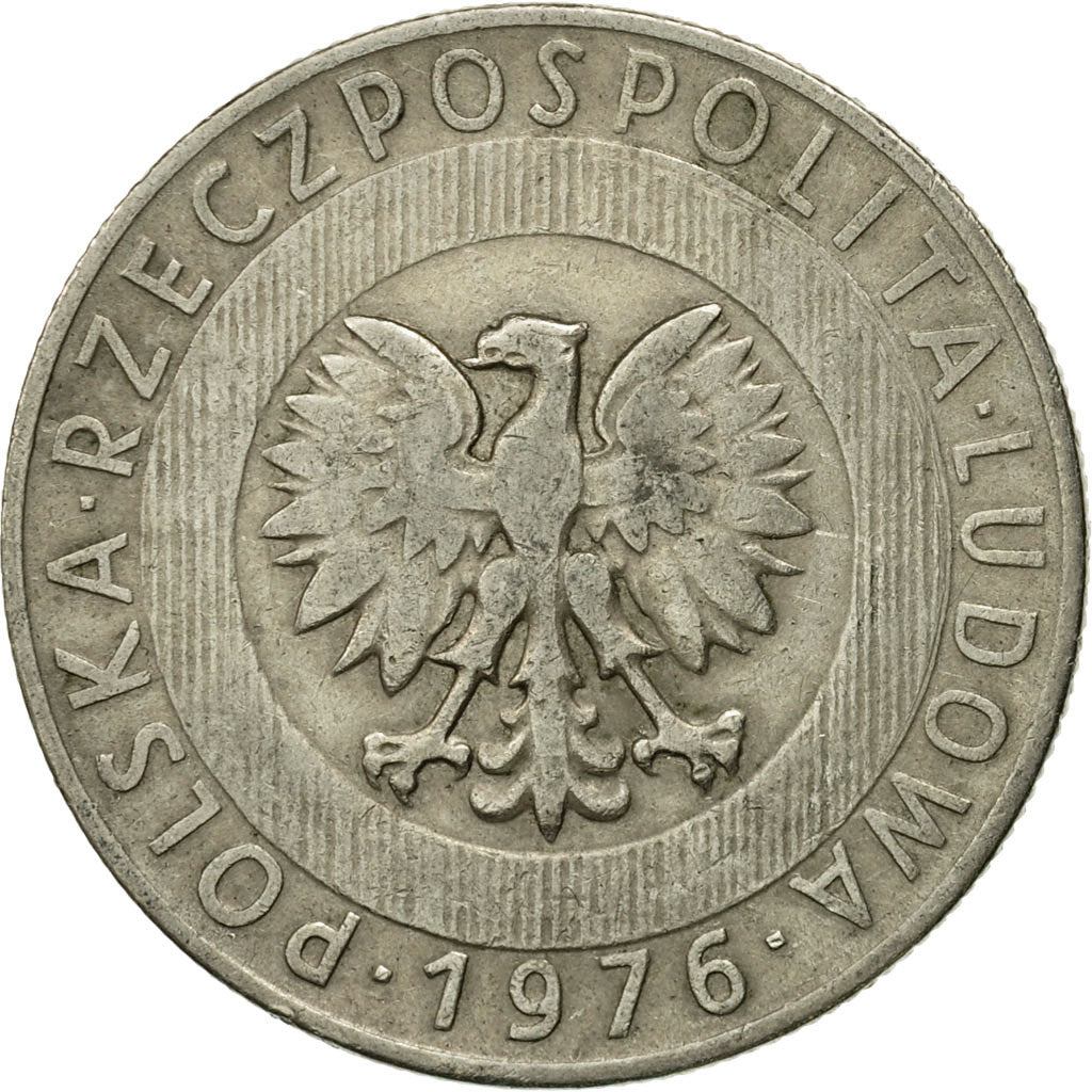 Coin, Poland, 20 Zlotych, 1976, Warsaw, EF(40-45), Copper-nickel, KM:67