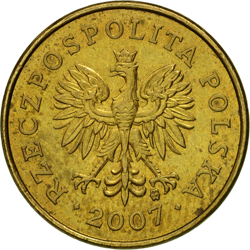 Moneta, Polska, 2 Grosze, 2007, Warsaw, EF(40-45), Mosiądz, KM:277