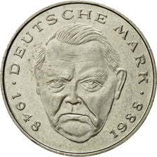 Coin, GERMANY - FEDERAL REPUBLIC, 2 Mark, 1990, Hamburg, EF(40-45)