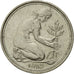 Moneta, Niemcy - RFN, 50 Pfennig, 1982, Stuttgart, EF(40-45), Miedź-Nikiel