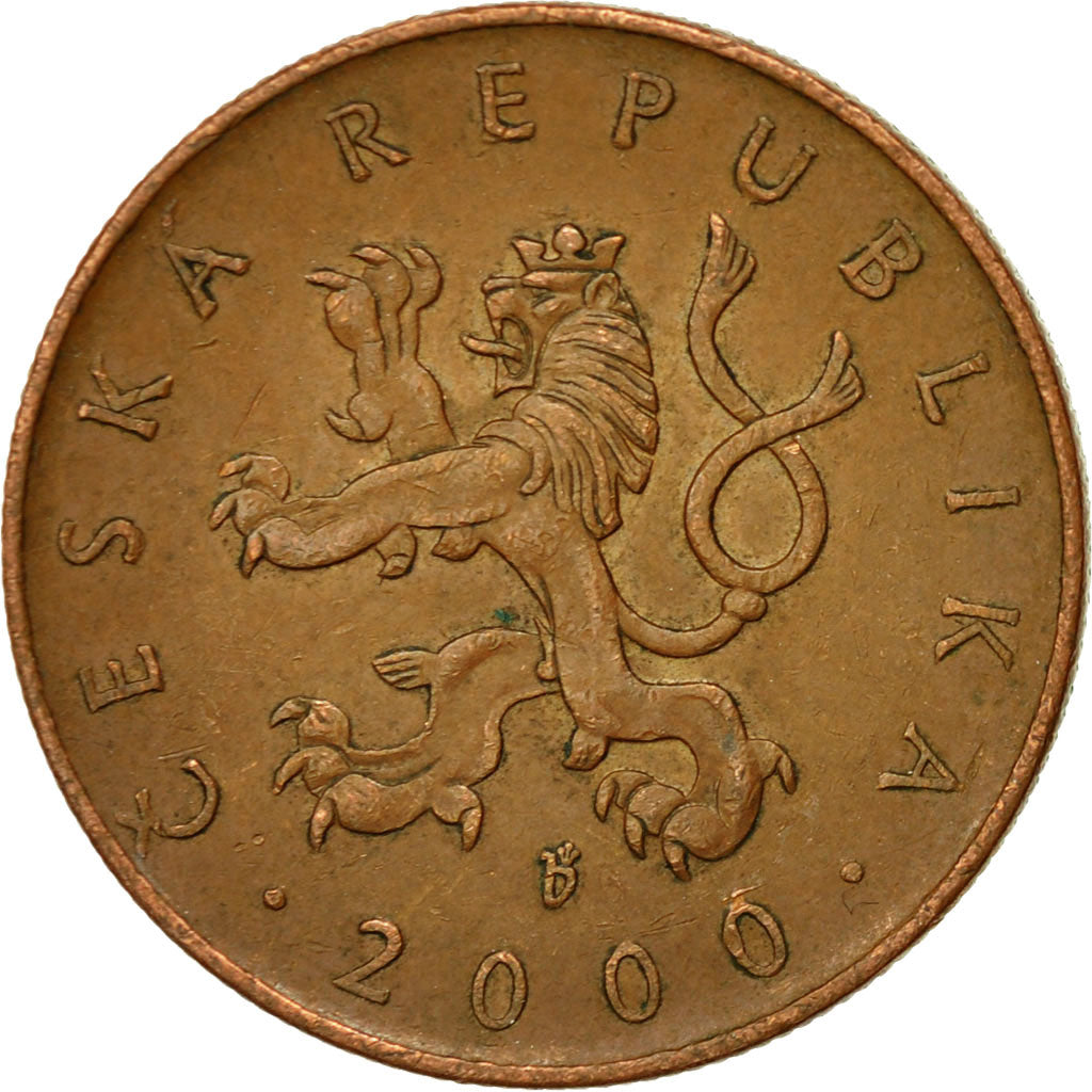 Coin, Czech Republic, 10 Korun, 2000, Jablonec nad Nisou, EF(40-45), Copper