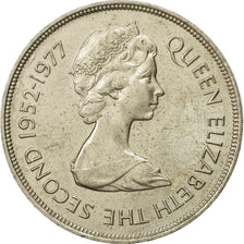 Moneda, Islas Malvinas, Elizabeth II, 50 Pence, 1977, MBC, Cobre - níquel