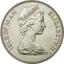 Moneta, Isola di Man, Elizabeth II, 25 Pence, 1975, Pobjoy Mint, BB, Argento