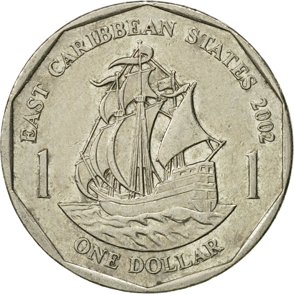 Moneda, Estados del Caribe Oriental , Elizabeth II, Dollar, 2002, British Royal