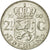 Moneta, Holandia, Juliana, 2-1/2 Gulden, 1960, VF(30-35), Srebro, KM:185