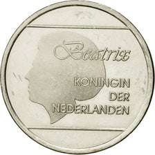 Münze, Aruba, Beatrix, Florin, 1986, Utrecht, SS+, Nickel Bonded Steel, KM:5