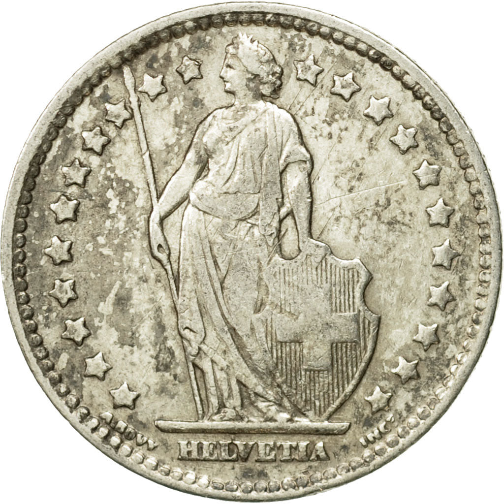 Coin, Switzerland, Franc, 1932, Bern, VF(20-25), Silver, KM:24