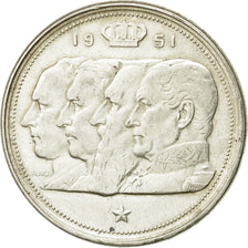 Coin, Belgium, 100 Francs, 100 Frank, 1951, EF(40-45), Silver, KM:139.1