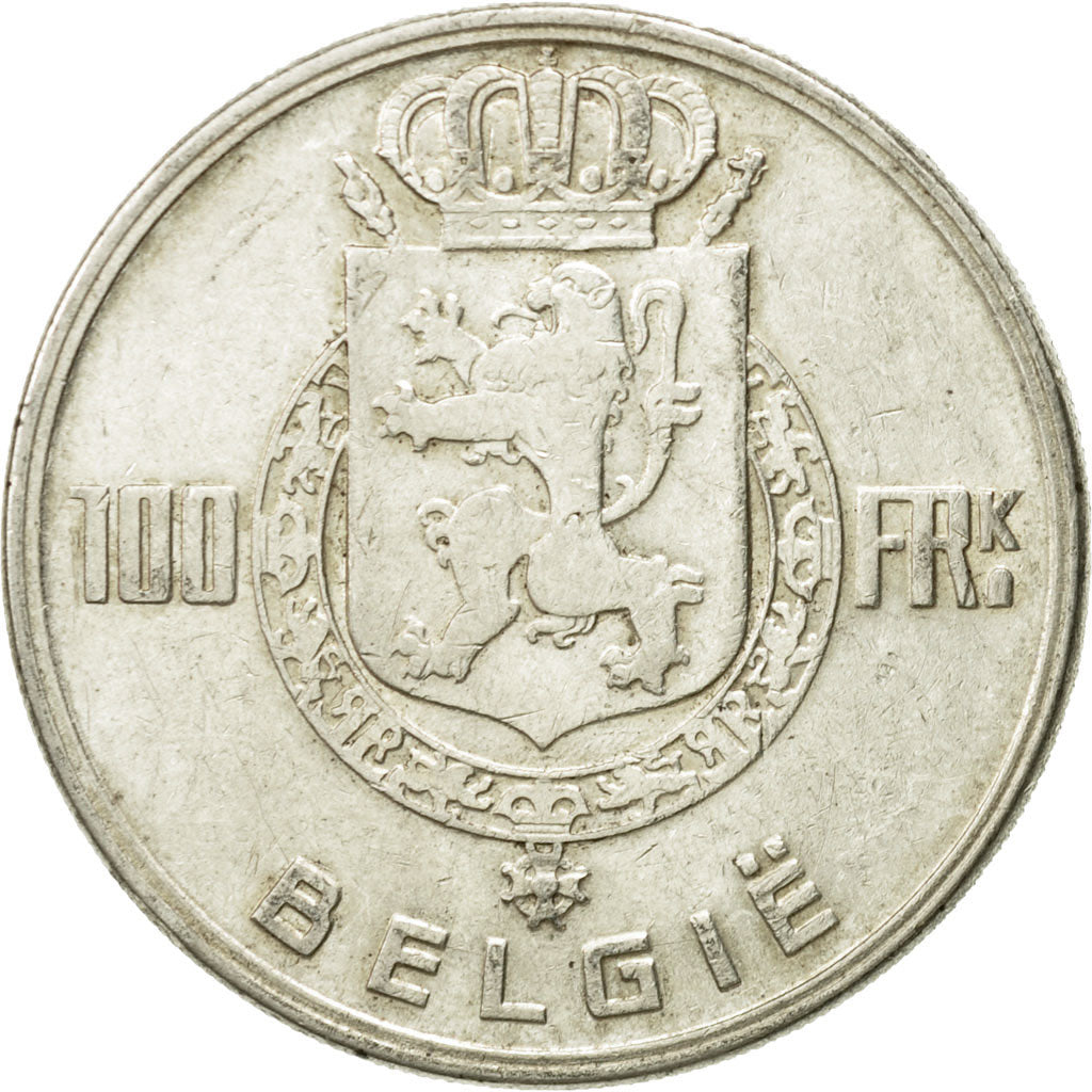 Coin, Belgium, 100 Francs, 100 Frank, 1951, VF(30-35), Silver, KM:139.1