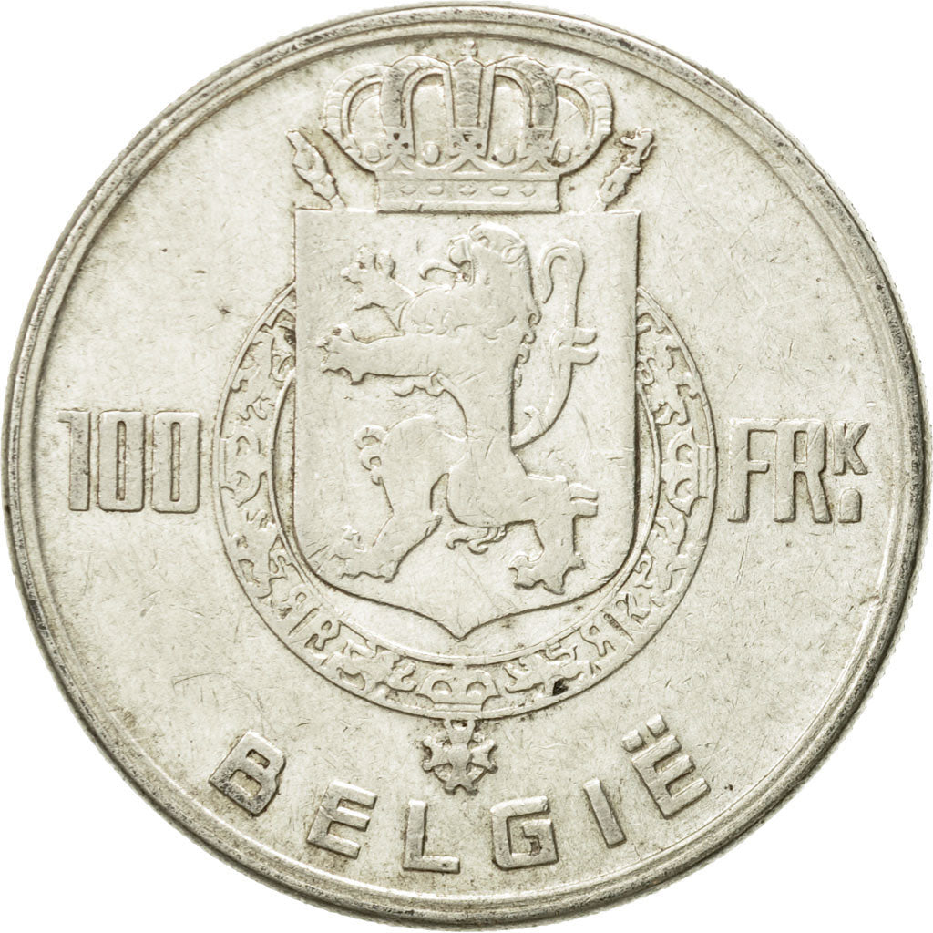 Coin, Belgium, 100 Francs, 100 Frank, 1951, VF(20-25), Silver, KM:139.1