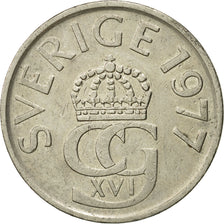 Coin, Sweden, Carl XVI Gustaf, 5 Kronor, 1977, VF(20-25), Copper-nickel, KM:853