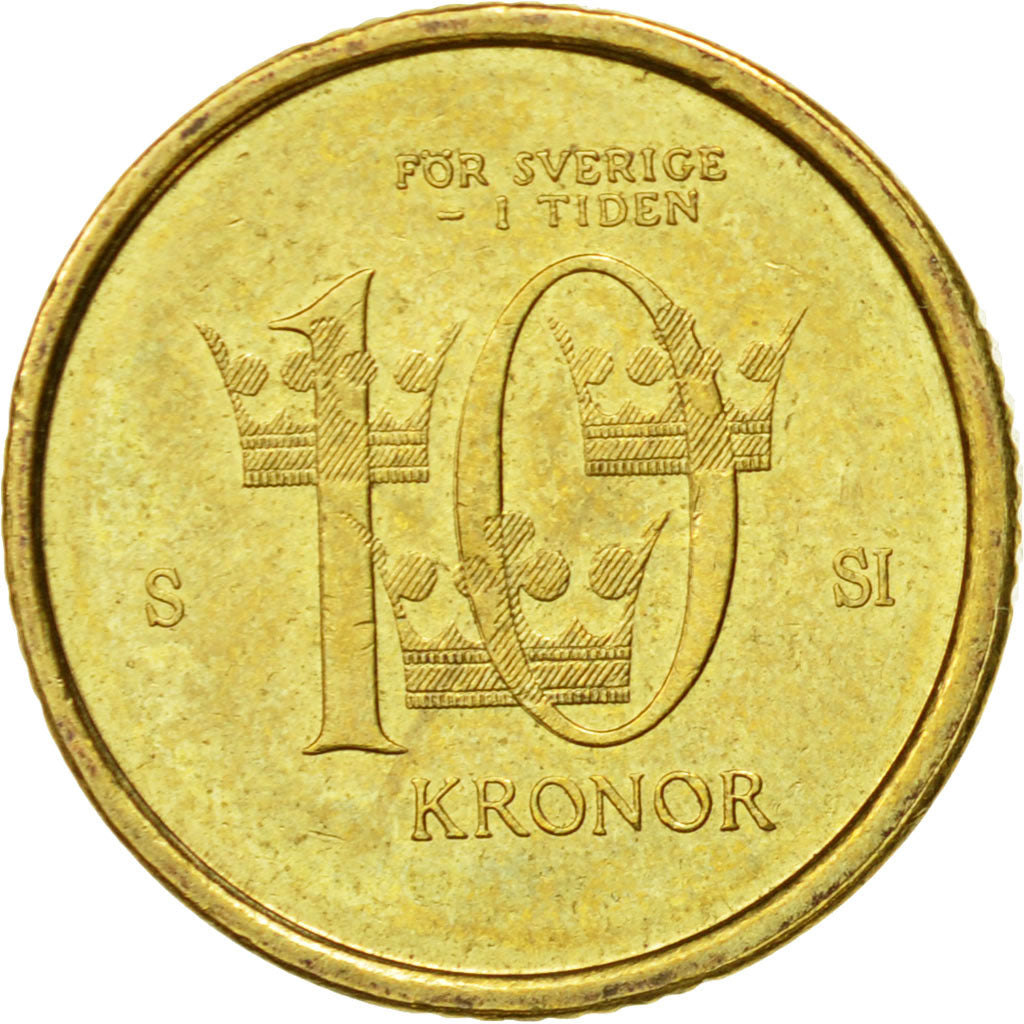 Monnaie, Suède, Carl XVI Gustaf, 10 Kronor, 2008, Eskilstuna, TTB