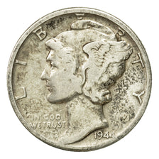 Moneda, Estados Unidos, Mercury Dime, Dime, 1944, U.S. Mint, Denver, BC+, Plata