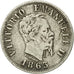 Moneta, Italia, Vittorio Emanuele II, 50 Centesimi, 1863, Torino, MB+, Argento