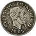 Coin, Italy, Vittorio Emanuele II, 50 Centesimi, 1863, Naples, VF(30-35)