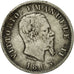 Moneta, Włochy, Vittorio Emanuele II, Lira, 1863, Torino, VF(20-25), Srebro