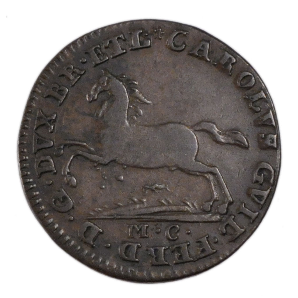 GERMAN STATES, Pfennig, 1800, KM #995, VF(30-35), Copper, 2.30