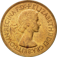 Coin, Great Britain, Elizabeth II, Penny, 1953, VF(30-35), Bronze, KM:883