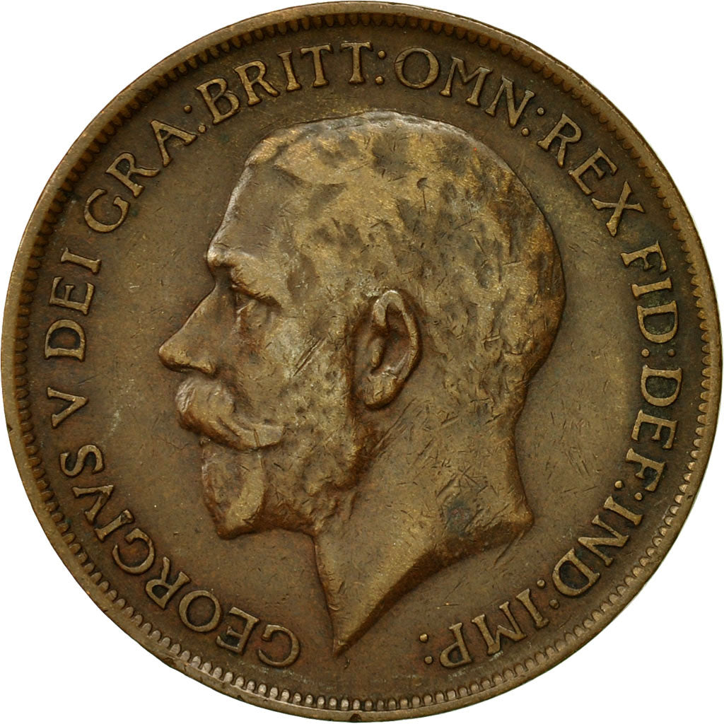Coin, Great Britain, George V, Penny, 1912, VF(30-35), Bronze, KM:810