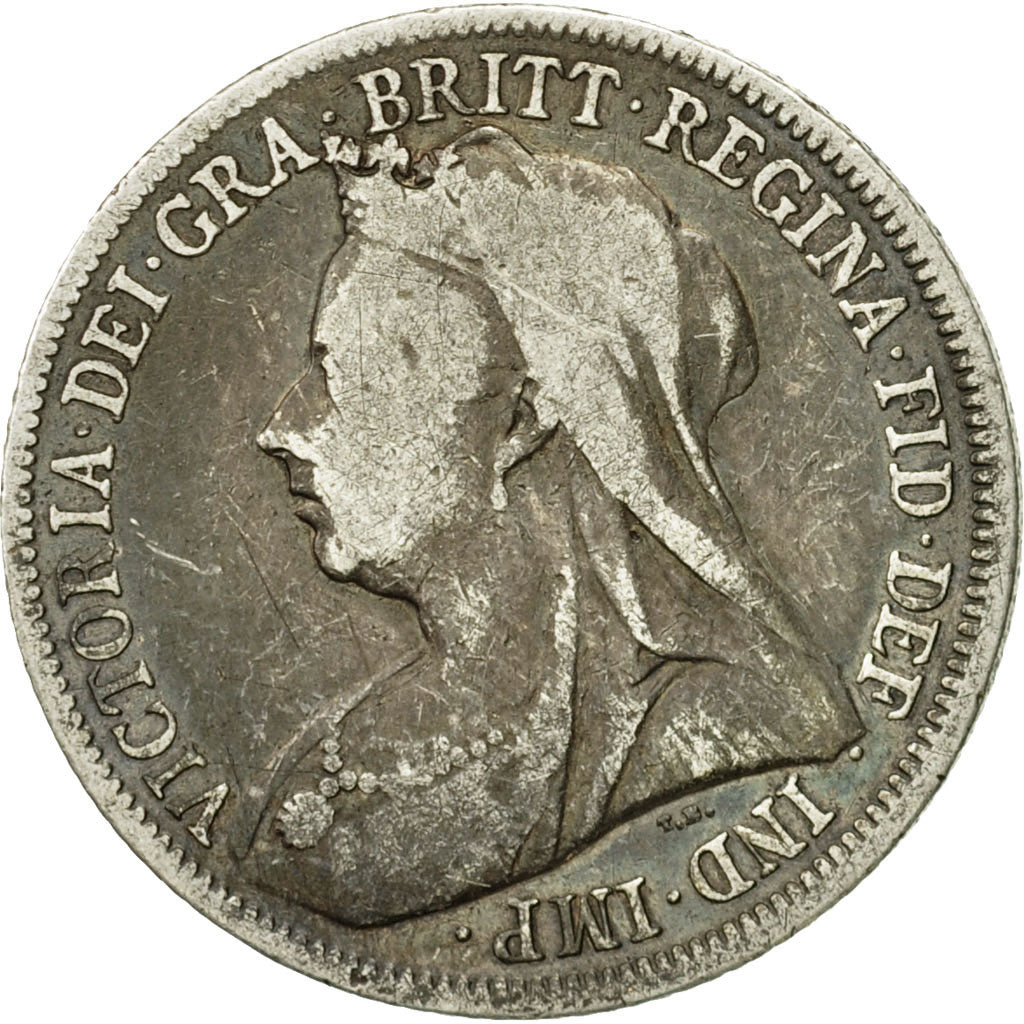 Coin, Great Britain, Victoria, Shilling, 1900, VF(20-25), Silver, KM:780