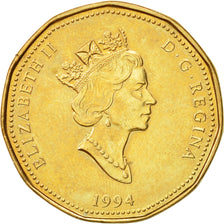 Coin, Canada, Elizabeth II, Dollar, 1994, Royal Canadian Mint, Ottawa