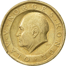 Münze, Norwegen, Olav V, 10 Kroner, 1989, SS, Nickel-brass, KM:427