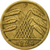 Coin, GERMANY, WEIMAR REPUBLIC, 50 Rentenpfennig, 1924, Stuttgart, EF(40-45)