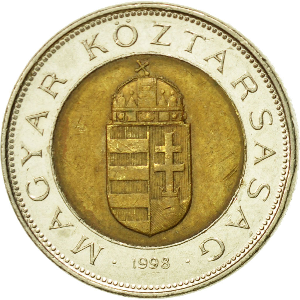 Moneda, Hungría, 100 Forint, 1998, Budapest, BC+, Bimetálico, KM:721